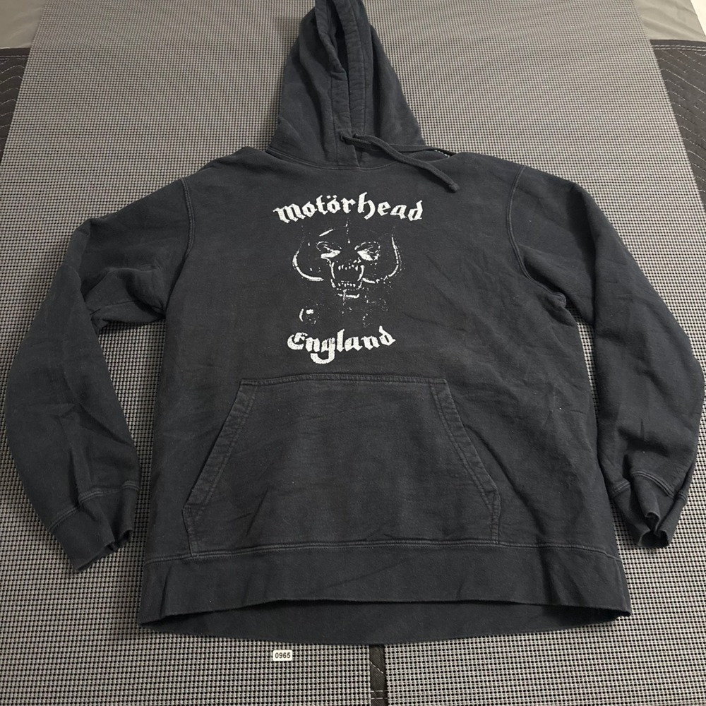 Motorhead England Band Hoodie Black Snaggletooth Graphic Pullover Sweatshirt